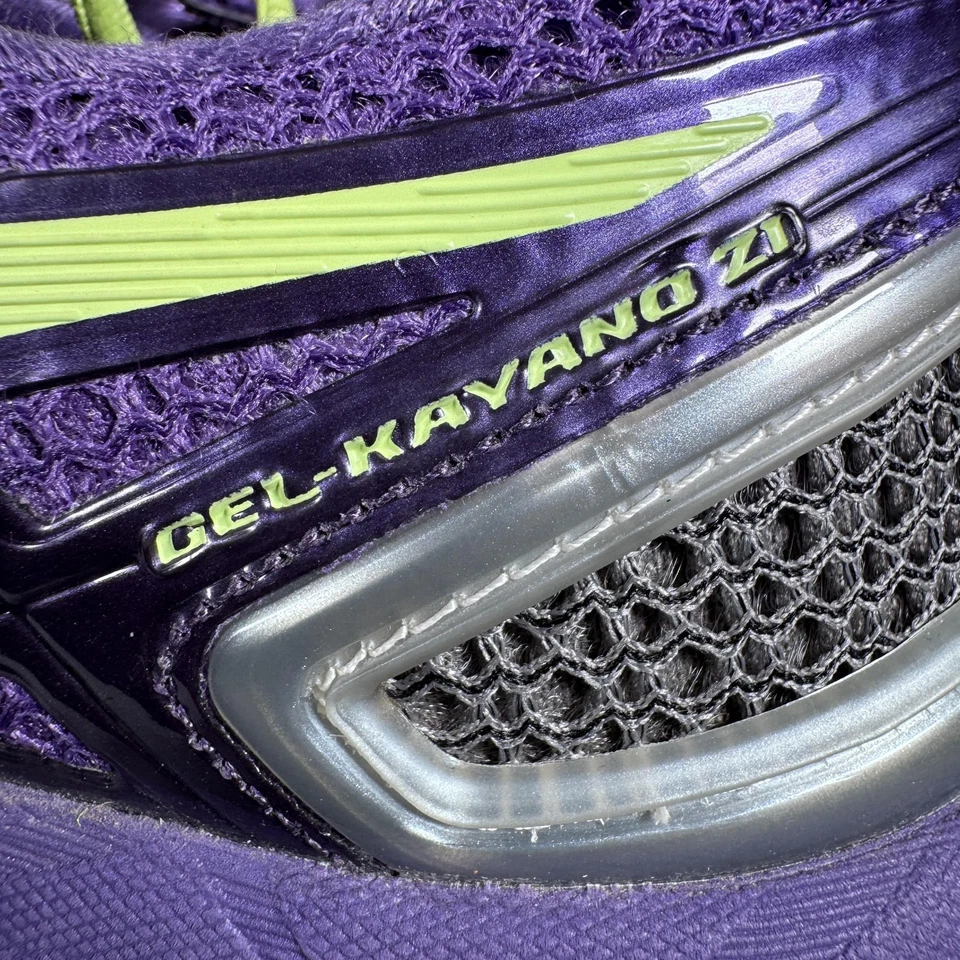 Asics Gel-Kayano 21 Shoes Womens Size 9.5 Purple Gray Running Stability Sneakers - Image 3 of 4