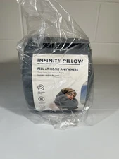 Infinity Travel Neck Pillow Burgundy Versatile Soft 360 Support Scarf Bamboo