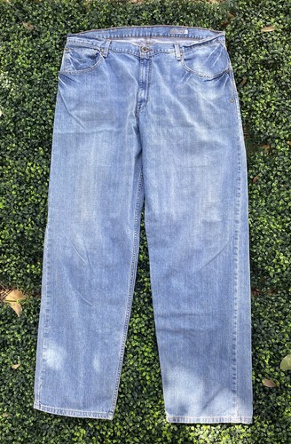 Vtg 90s 1999 Levi's Silver Tab Baggy Fit Skater Wide Leg Jeans Sz 44 (42x36)