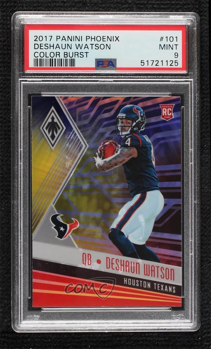 2017 Panini Phoenix Rookies Color Burst Deshaun Watson #101 PSA 9 MINT 1d3a