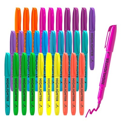 30 Pack Highlighters, 10 Bright Colors, Chisel Tip, Quick Drying for Back to ...
