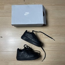 Vintage Nike Air Force 1 TD Low 5.5C Baby Shoe Black Infant Sneaker 314194-009
