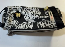 Harajuku Lovers Black Graffiti Messenger Tote Bag HTF Womens Purse Medium Size