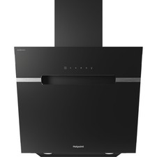 Hotpoint DropProtect PHVS 61F LT DP K Glass Chimney Cooker hood (W)59.8cm Black