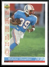 Webster Slaughter 1993 Upper Deck #266 Houston Oilers