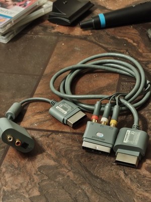 Original Xbox 360 HD AV Komponentenkabel / Component Cable in Grau