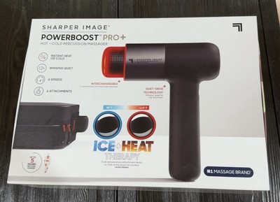 Sharper Image - Powerboost Pro+ Hot and Cold Percussion Massager - Black