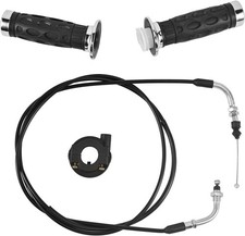 Throttle Twist Grip Set with 78" Scooter Throttle Cable for GY6 50cc, 80cc, 125c
