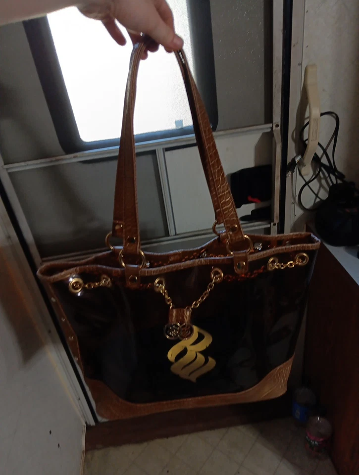 Bolso de Mano Grande Rocawear Transparente Cooper Patrón Serpiente Foto 2 de 4