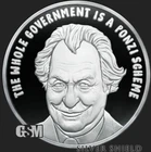 BERNIE MADE OFF - 1 oz .999 Silver Shield Proof -  2023 MINIMINTAGE of 665