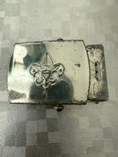 Boy Scouts of America Solid Brass Belt Buckle BSA Made USA Vintage Scouts