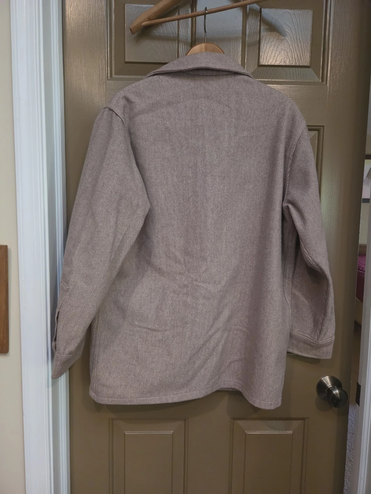 VINTAGE 50s Woolrich Mackinaw Cruiser Shacket Jacket Herringbone Wool USA Mens M - product detail image 7