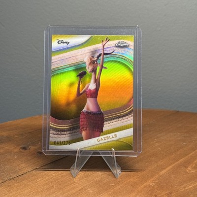 Gazelle 2025 Topps Chrome Disney Yellow Refractor Card-#041/175 Zootopia