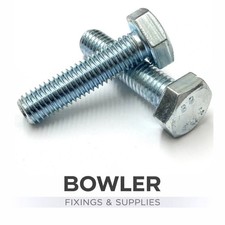 M20 20mm Set Screws Fully Threaded Bolts Grade 8.8 High Tensile Zinc Plated BZP