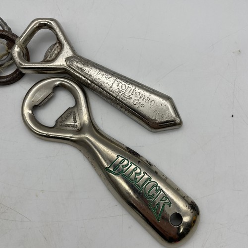 Vintage Bottle Openers Lot Of 4 Different Advertising 1950's-1970's - Foto 2 di 4
