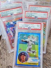 ⚾ PSA 9 ⚾ #ed 59/150 Made ⚾ GLEYBER TORRES ⚾  2018 TOPPS SILVER PACK RC BLUE 1