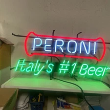Peroni Italy’s #1 Beer 26"x12" Neon Light Sign