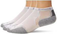 Thorlo Women's Experia Micro-Mini Crew Sock 3 Pack, Black/Black, 10 Medium