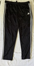 Adidas Aeroready Pants Women's black Track Ankle Zip Zipped Pockets SIZE XL