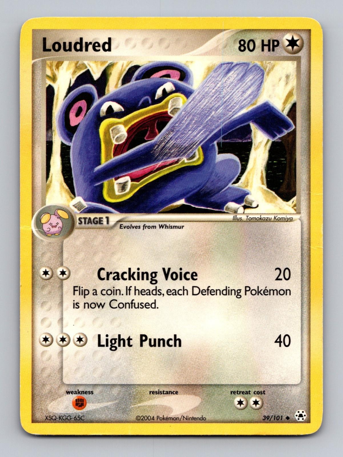 Pokemon TCG Loudred 39/101 Hidden Legends Uncommon DMG Tomokazu Komiya Art