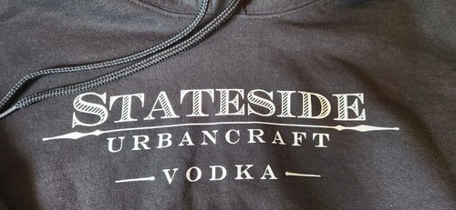 NEU Stateside Urbancraft Vodka Herren X Large schwarzer HOODIE - Bild 4 von 5