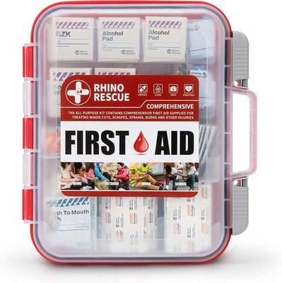 RHINO RESCUE 371pcs OSHA First Aid Kit for Home & Business | OSHA