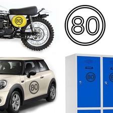 Sticker Vinyl Number 80 Version VII