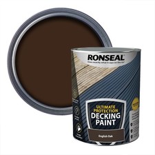 ULTIMATE DECKING PAINT 5L ENG OAK OUTDOOR WOOD PROTECTIVE COATING DECK BEST ONE