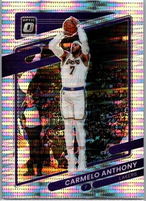 2021-22 Donruss Optic Target Exclusive SP Silver Pulsar Prizm Carmelo Anthony