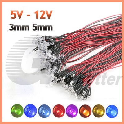 Superhelle einzel LEDs verschiedene Farben 5V-12V LED Modellbau Beleuchtung