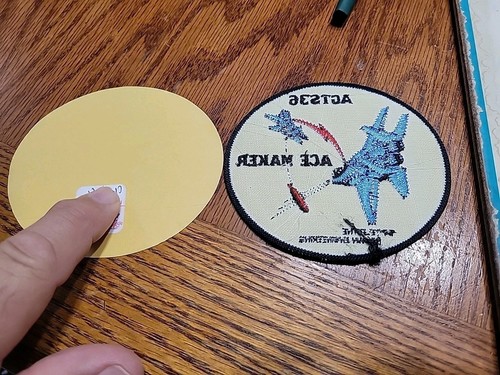 Rare 1980s USAF AERIAL GUNNERY TARGET SYSTEM 36 4 INCH PATCH & STICKER SET - Picture 2 of 2