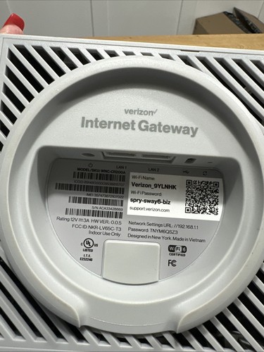 VERIZON Internet Router Gateway WNC-CR200A WIFI6 INTERNET GATEWAY - Picture 4 of 5
