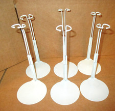 BARBIE... 6 KAISER STANDS , WHITE GREY...11-12 " BARBIE...EXCELLENT