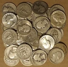 Full roll (40) $10 Face Value Washington Quarters - 90% Silver 1932-1964