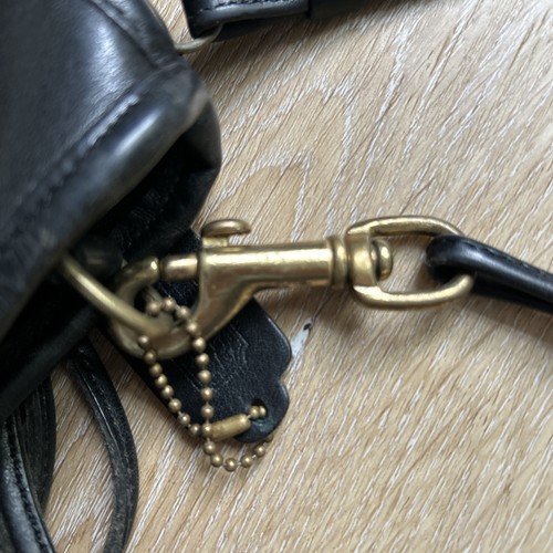 Vintage COACH Black Leather Purse Crossbody Shoulder Bag 3805 - Picture 14 of 14