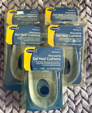 DR SCHOLLS WOMENS MASSAGING GEL SHOE HEEL CUSHIONS 5 PAIRS