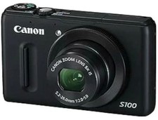 Canon PowerShot S100 Digital Camera Tested Working Black From Japan