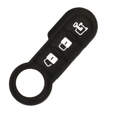 Nowa 3-przyciskowa gumowa podkładka na guziki pasuje do Fiat 500 Panda Abarth Punto