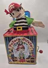 PETER PIRATE Metal Jack in the Box Musical Toy Schylling 2008
