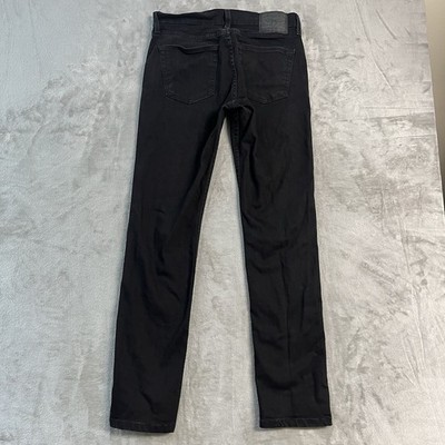 Levis 511 Slim Fit Jeans Mens 32x32 Black Stretch Denim Pants Dark Wash EUC