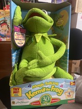 Vintage 1999 Magic Talking Kermit The Frog Sesame Street 30th Anniversary Talks