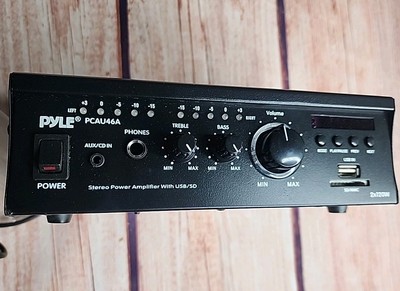 PYLE PCAU46A - Stereo Power Amplifier W/ USB/SD/MMC Card Reader