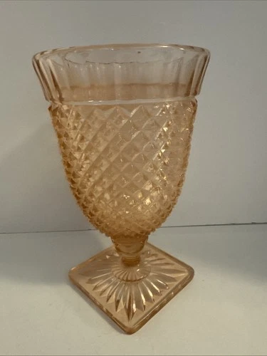 Anchor Hocking MISS AMERICA Pink Depression Glass Candy Jar No Lid