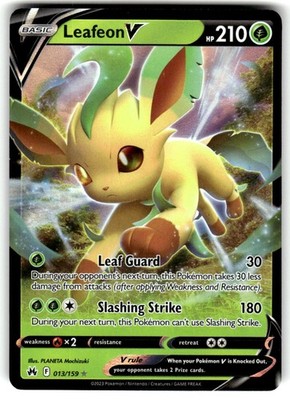 Leafeon V Ultra Rare SWSH: Crown Zenith 013/159 NM