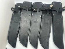 Lot Of 5 CRKT Leather Knife Sheath Excellent Shape 10 3/8” Long