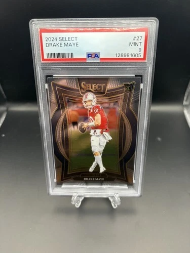 2024 Panini Select Drake Maye RC Rookie #27 Concourse PSA 9 🔥