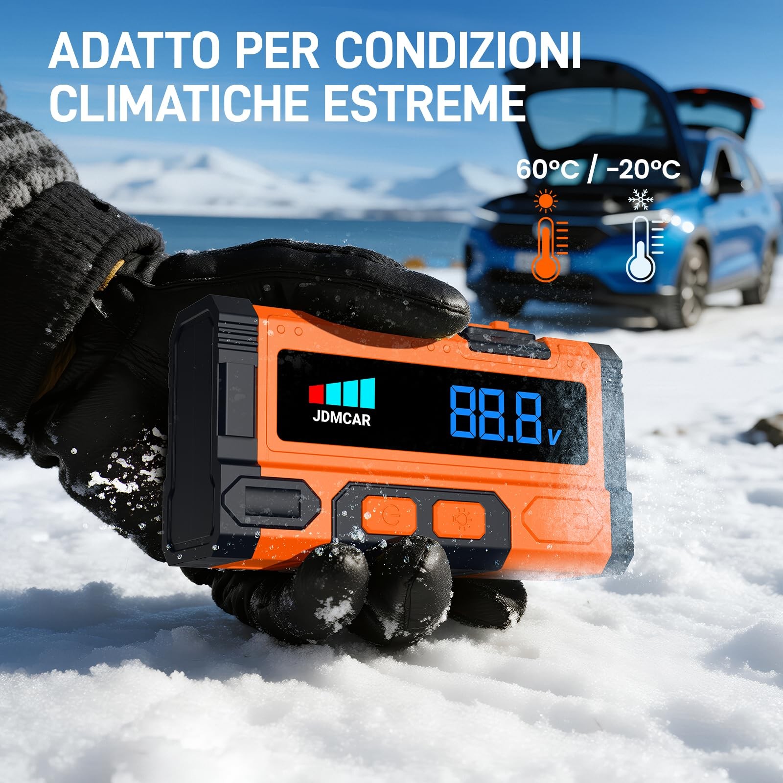 ✅Avviatore Batteria Auto SUV Camion 10.000A Avviamento Emergenza Booster Starter foto 6
