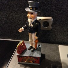 Uncle Sam - Spardose , seltenes Sammlerst&uuml;ck, mechanisch, aus Guseisen - top
