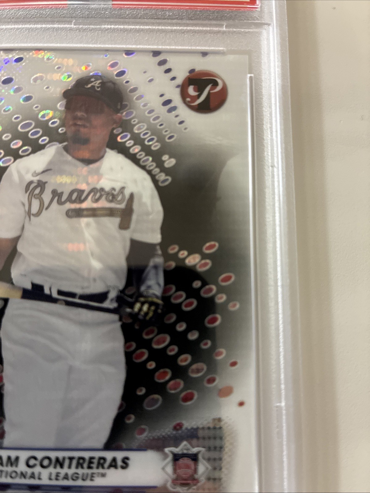 WILLIAM CONTRERAS 2023 Topps PRISTINE graded card PSA GEM MINT 10 black TRUE 1/1 view 6