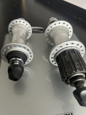 SHIMANO XT ハブ前後セット FH-M750 / HB-M751 Shimano XT FH-M750/HB-M751 Hubs set QR x 135/100 Rim Brake HG9/10s